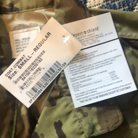 Air Force ABU new size small regular blouse & pants with insect shield - Picture 2 of 6